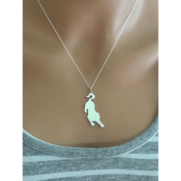 Sterling Silver Prowling Tiger Necklace, Prowling Tiger Necklace - Picture 4 of 7